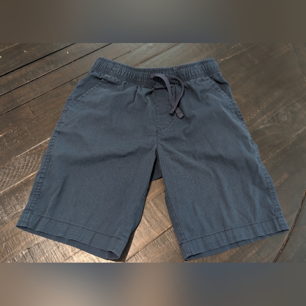 wonder nation Navy Elastic Waist Drawstring Kids Shorts
